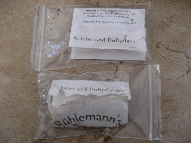 Kilka uratowanych nasionek